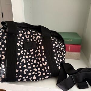 Dagne Dover Black and Cream Baby Bag